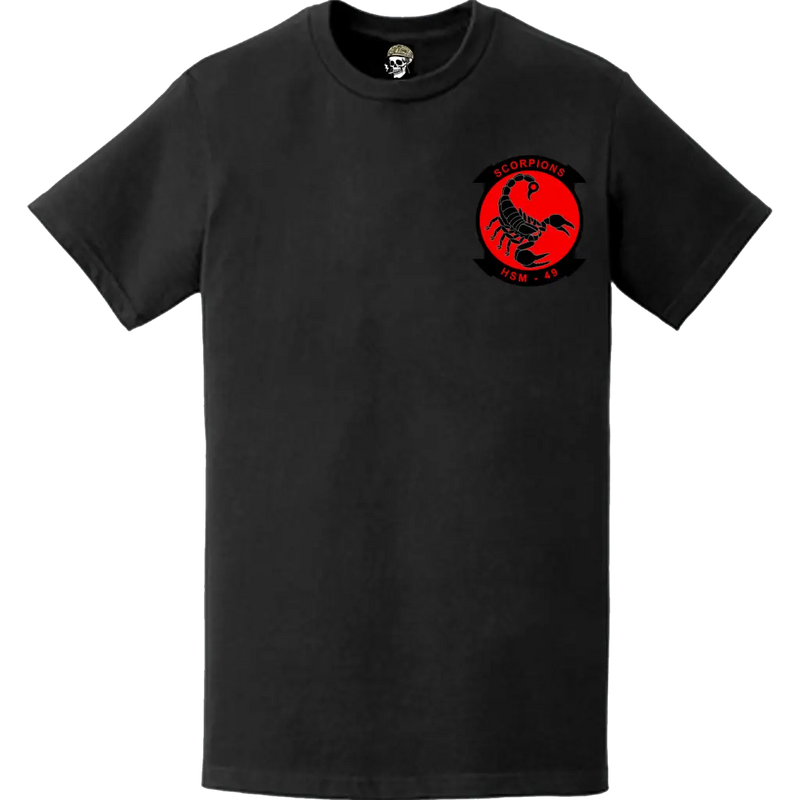 HSM-49 "Scorpions" Left Chest Logo Emblem Crest T-Shirt
