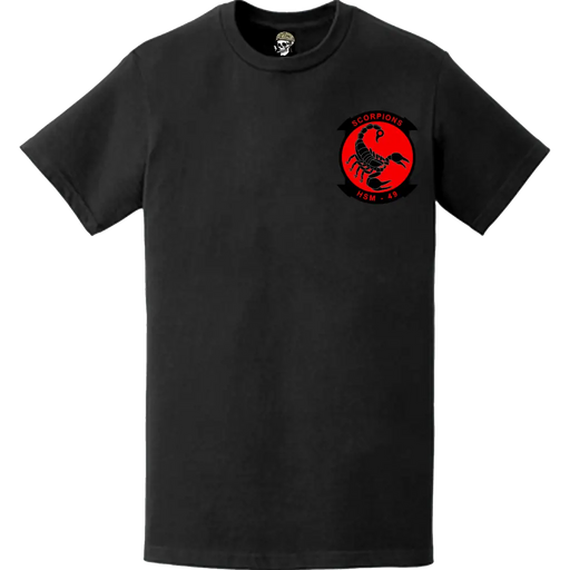 HSM-49 "Scorpions" Left Chest Logo Emblem Crest T-Shirt Tactically Acquired   
