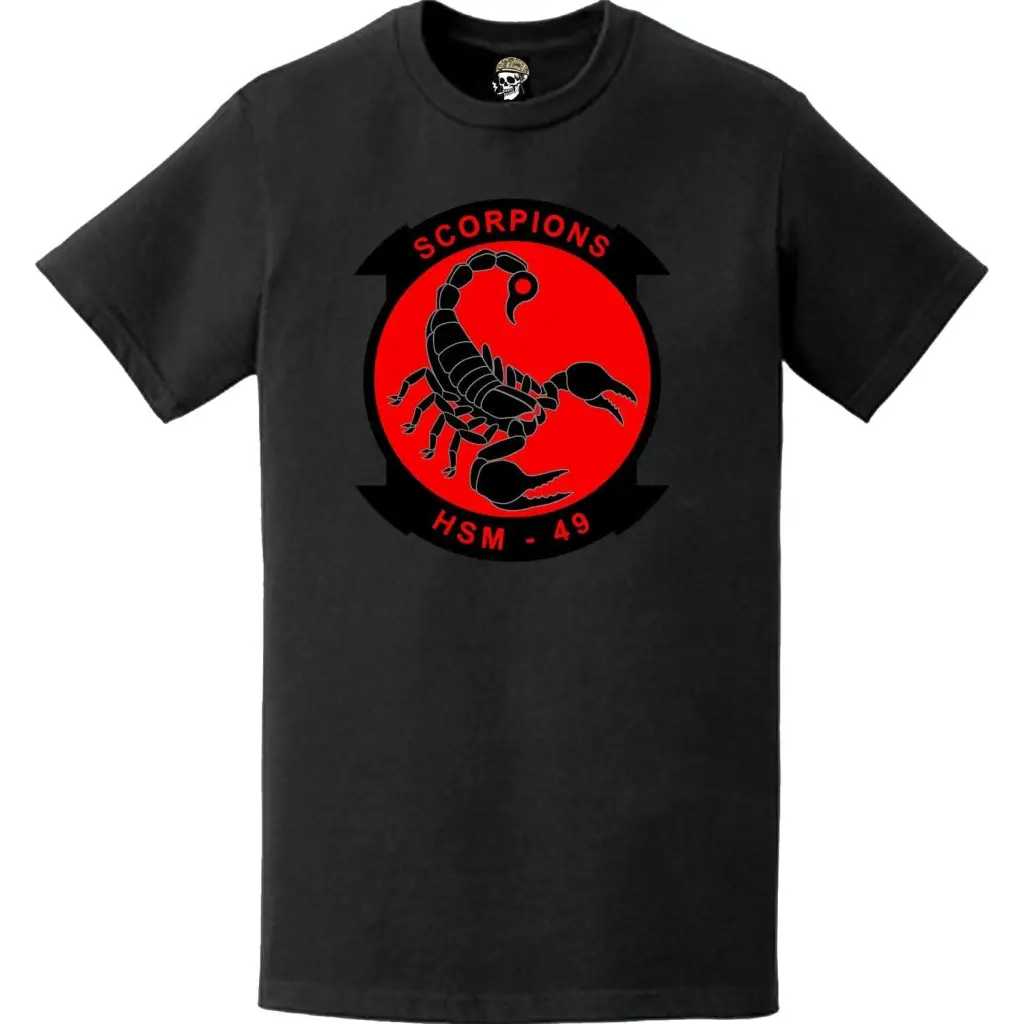 HSM-49 "Scorpions" Logo Emblem Crest Insignia T-Shirt Tactically Acquired   