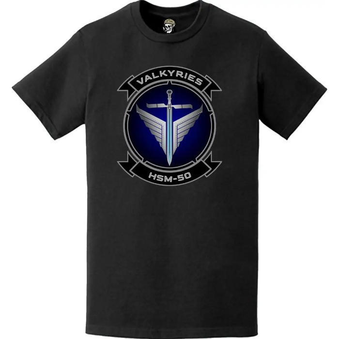 HSM-50 "Valkyries" Logo Emblem Crest Insignia T-Shirt Tactically Acquired   