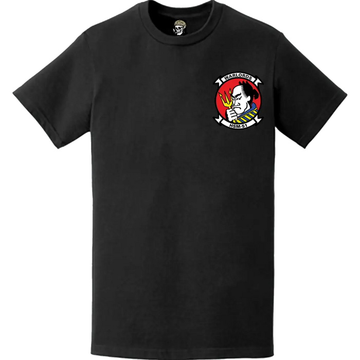 HSM-51 "Warlords" Left Chest Logo Emblem Crest T-Shirt Tactically Acquired   