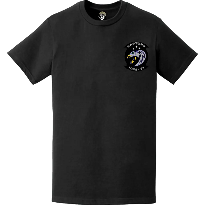 HSM-71 "Raptors" Left Chest Logo Emblem T-Shirt Tactically Acquired   
