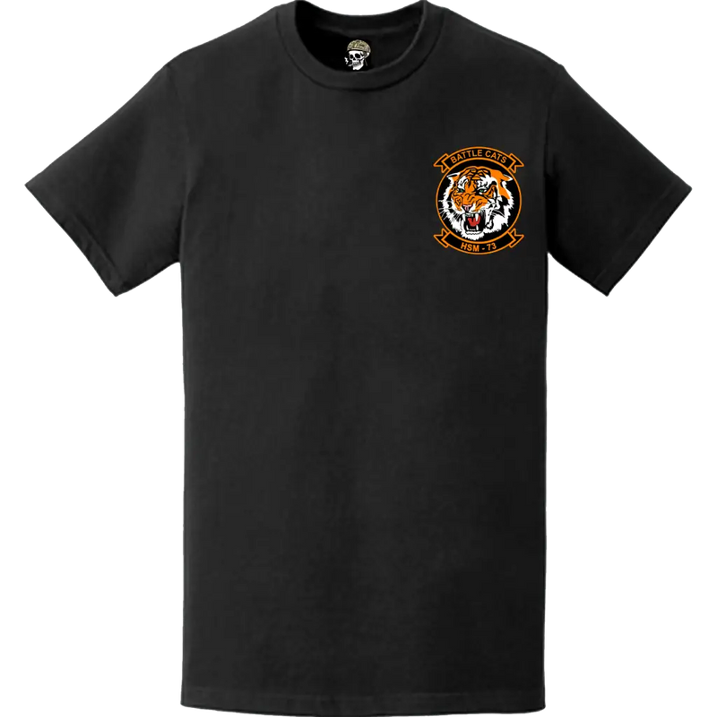 HSM-73 "Battle Cats"  Left Chest Logo Emblem Crest T-Shirt
