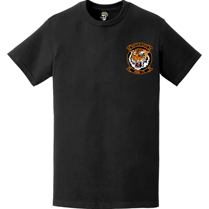 HSM-73 "Battle Cats"  Left Chest Logo Emblem Crest T-Shirt Tactically Acquired   
