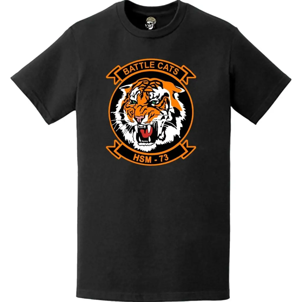 HSM-73 "Battle Cats"  Logo Emblem Crest Insignia T-Shirt Tactically Acquired   