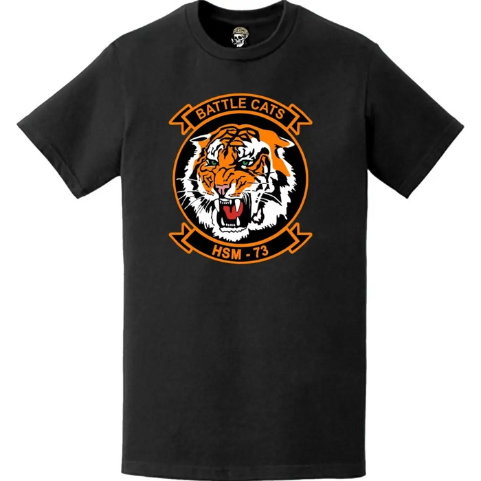 HSM-73 "Battle Cats"  Logo Emblem Crest Insignia T-Shirt Tactically Acquired   