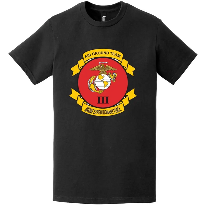 III Marine Expeditionary Force (III MEF) Logo Emblem T-Shirt Tactically Acquired   