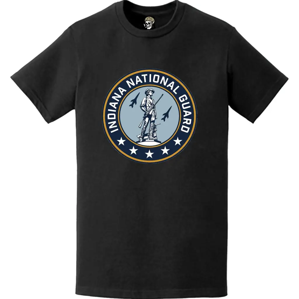 Indiana National Guard Logo Emblem T-Shirt Tactically Acquired   