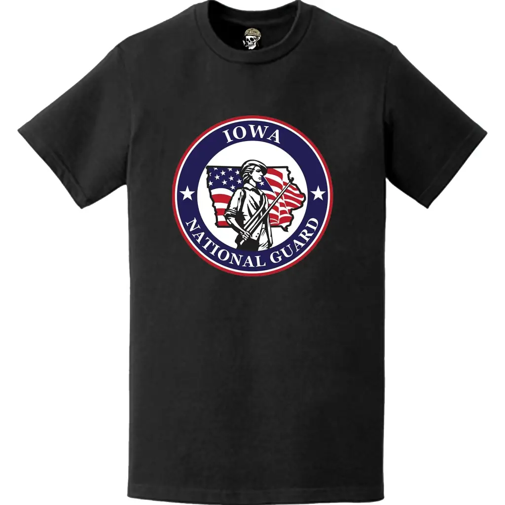 Iowa National Guard Logo Emblem T-Shirt Tactically Acquired   