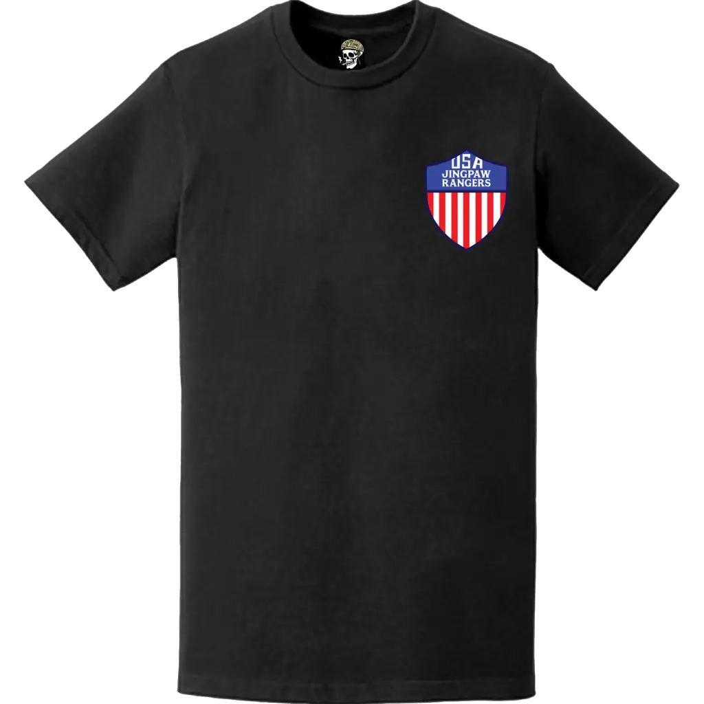 Jingpaw Rangers OSS Det 101 Left Chest T-Shirt Tactically Acquired   