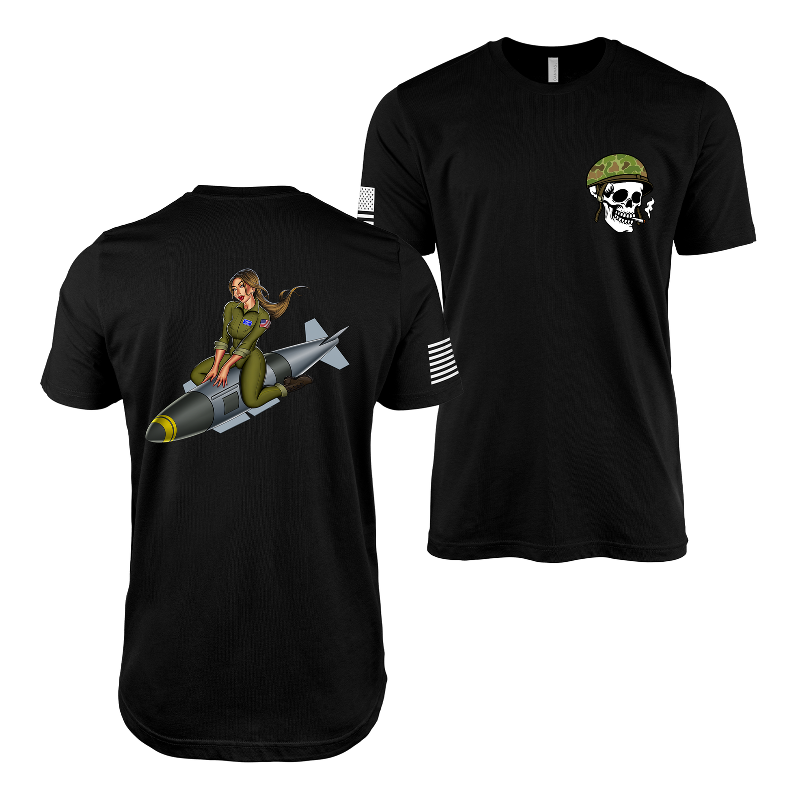 Cruz Missile U.S. Air Force Pin-Up Girl Judy T-Shirt Tactically Acquired Black S