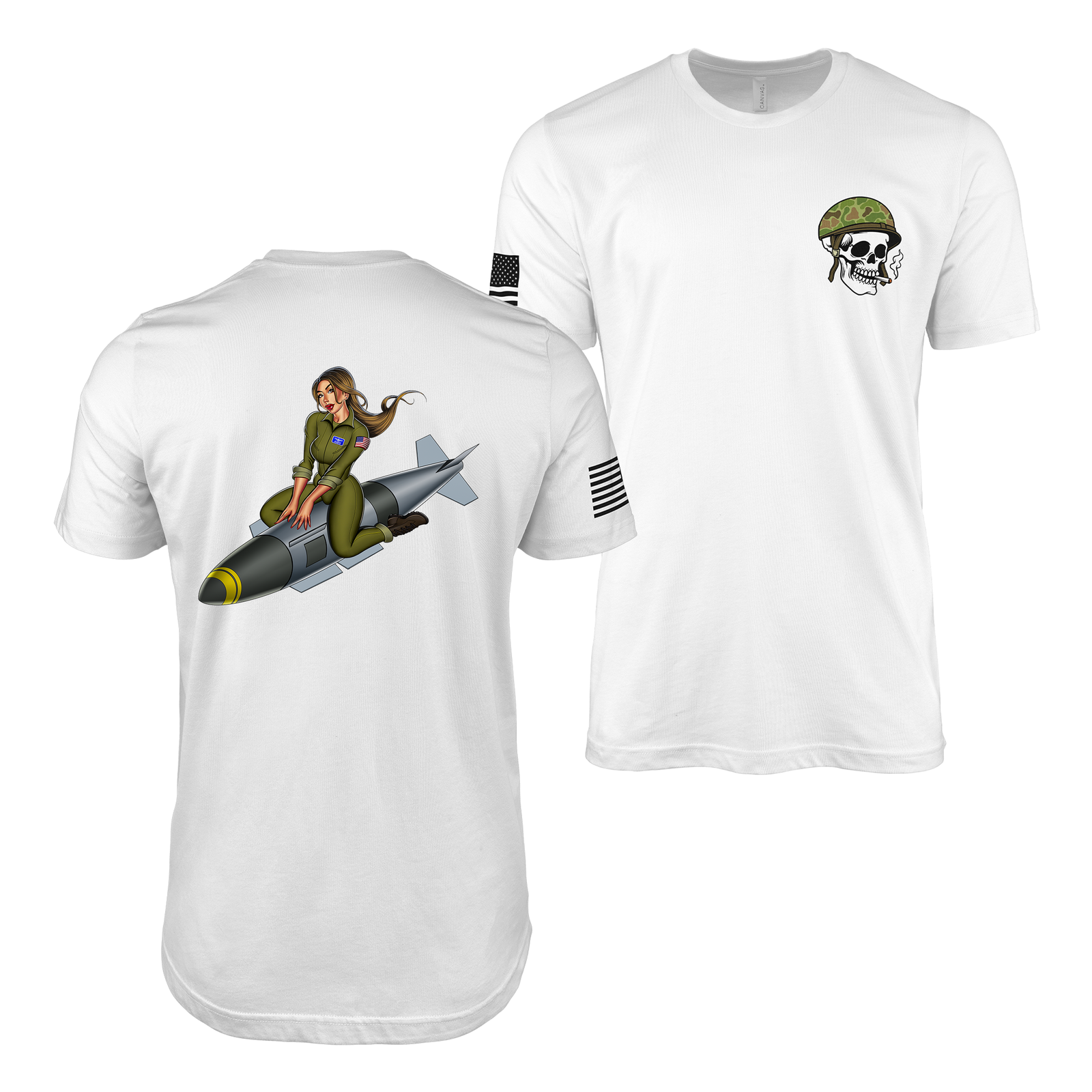 Cruz Missile U.S. Air Force Pin-Up Girl Judy T-Shirt Tactically Acquired White S