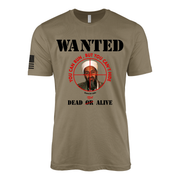 Vintage Osama bin Laden Dead or Alive T-Shirt Tactically Acquired Coyote Brown Small