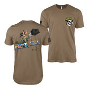 Greetings From Fort Sill Pin-Up Girl T-Shirt Tactically Acquired Woodland Brown S