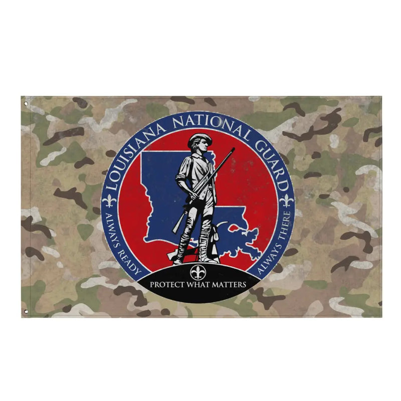 Louisiana National Guard Indoor Wall Flag