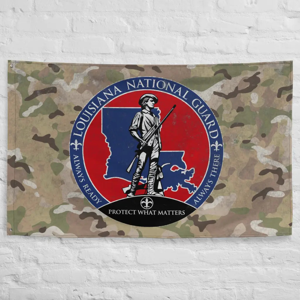 Louisiana National Guard Indoor Wall Flag Tactically Acquired   