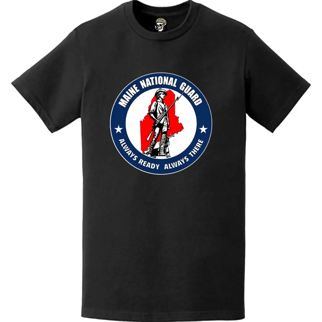 Maine National Guard Logo Emblem T-Shirt Tactically Acquired   