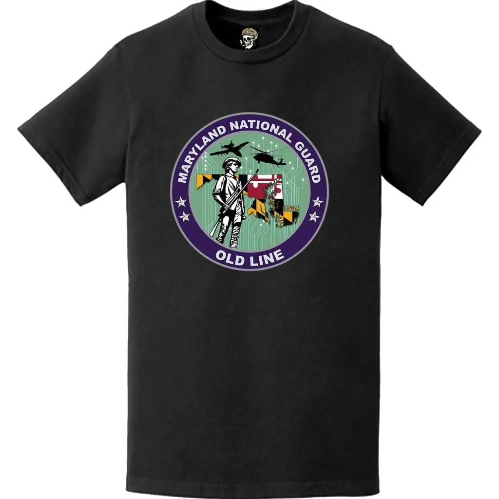 Maryland National Guard Logo Emblem T-Shirt Tactically Acquired   