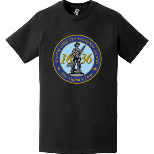 Massachusetts National Guard Logo Emblem T-Shirt Tactically Acquired   