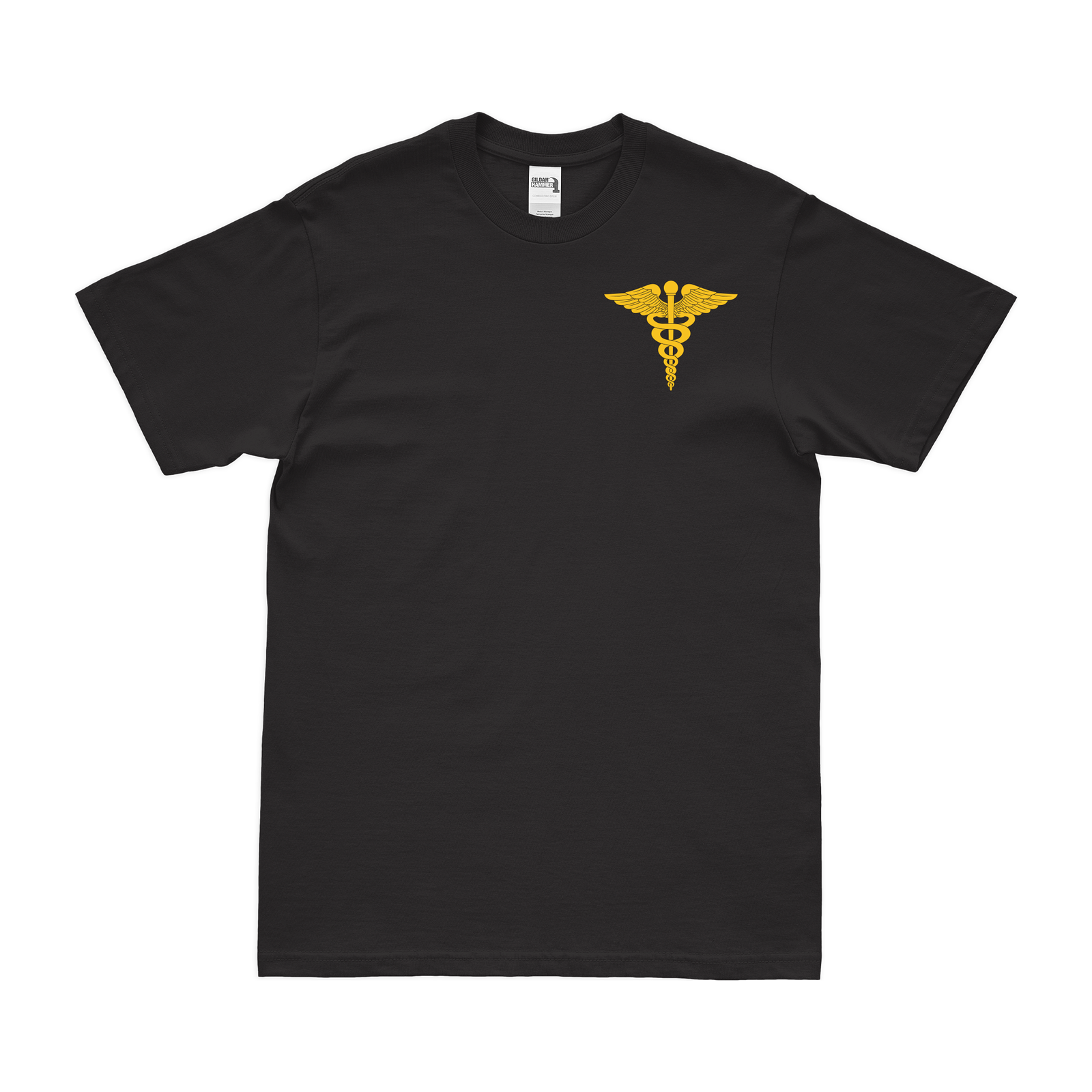 U.S. Army Medical Corps Left Chest Emblem T-Shirt Tactically Acquired Black Small 