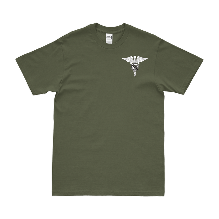 U.S. Army Medical Service Corps Left Chest Emblem T-Shirt Tactically Acquired Military Green Small 