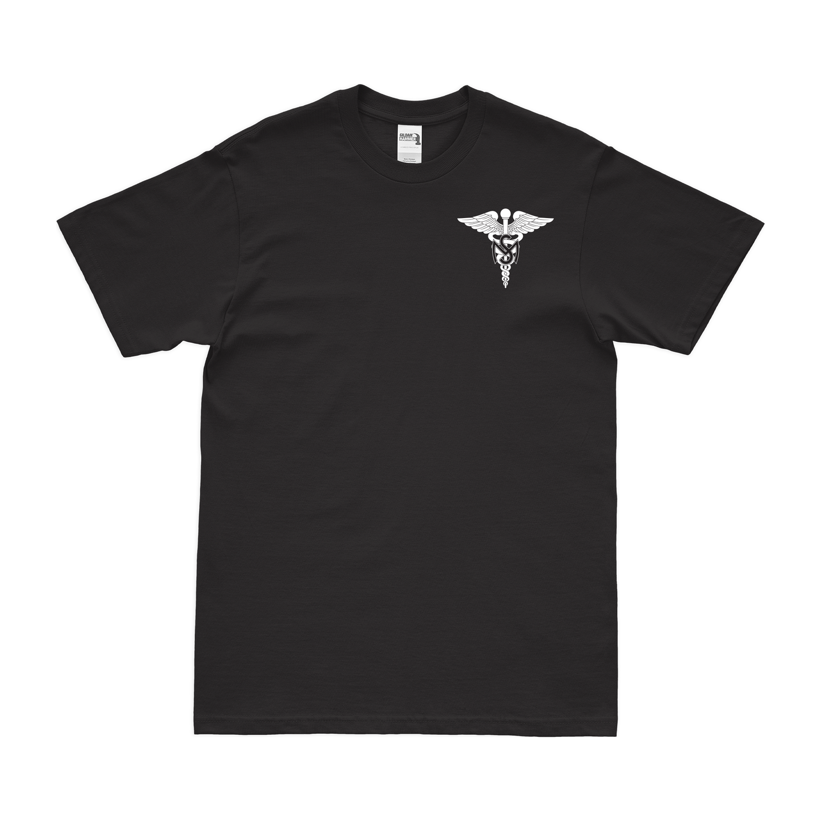 U.S. Army Medical Service Corps Left Chest Emblem T-Shirt Tactically Acquired Black Small 