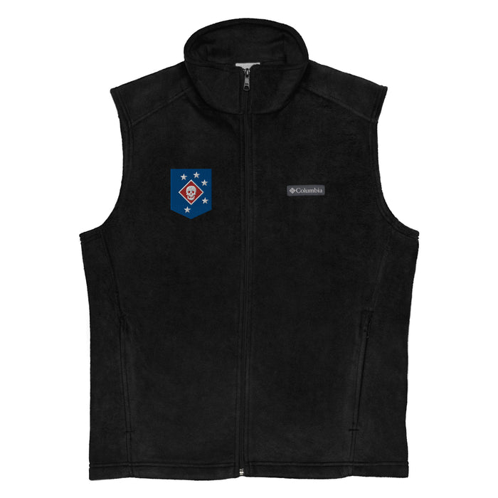 Marine Raiders Embroidered Men’s Columbia® Fleece Vest Tactically Acquired Black S 