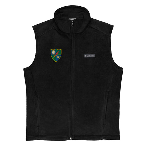 75th Ranger Regiment Embroidered Men’s Columbia® Fleece Vest Tactically Acquired Black S 
