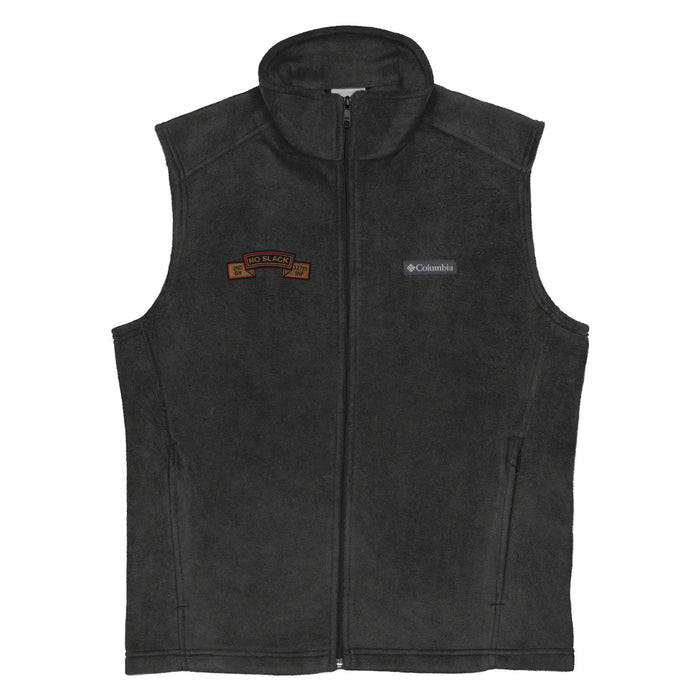 2-327 Infantry "No Slack" Embroidered Men’s Columbia® Fleece Vest Tactically Acquired Charcoal Heather S 