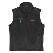 U.S. Army Special Forces Embroidered Men’s Columbia® Fleece Vest Tactically Acquired Charcoal Heather S 