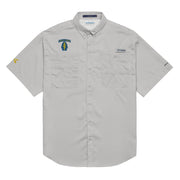 U.S. Army Special Forces Men’s Columbia Short Sleeve Button Shirt Tactically Acquired Cool Grey S 