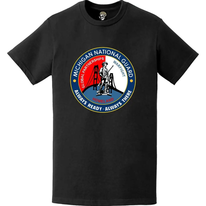 Michigan National Guard Logo Emblem T-Shirt