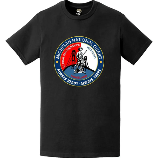 Michigan National Guard Logo Emblem T-Shirt Tactically Acquired   