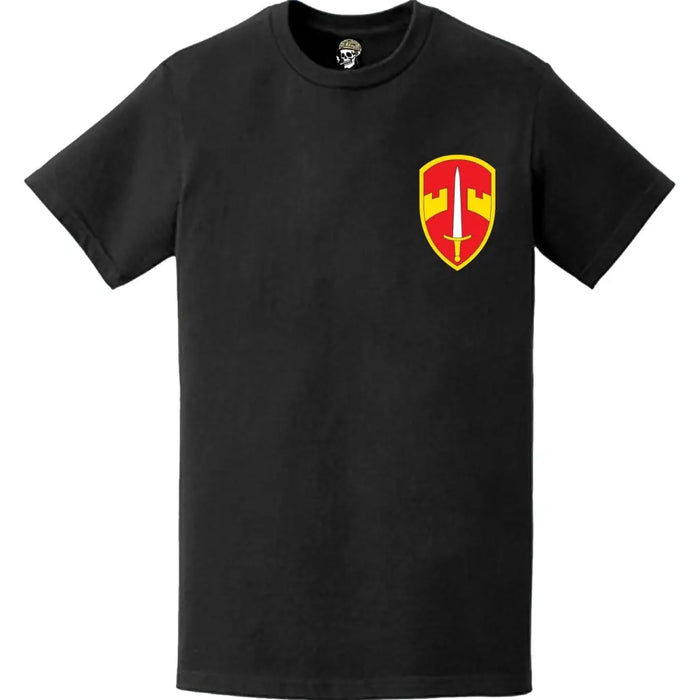Military Assistance Command, Vietnam (MACV) Logo Left Chest T-Shirt Tactically Acquired   