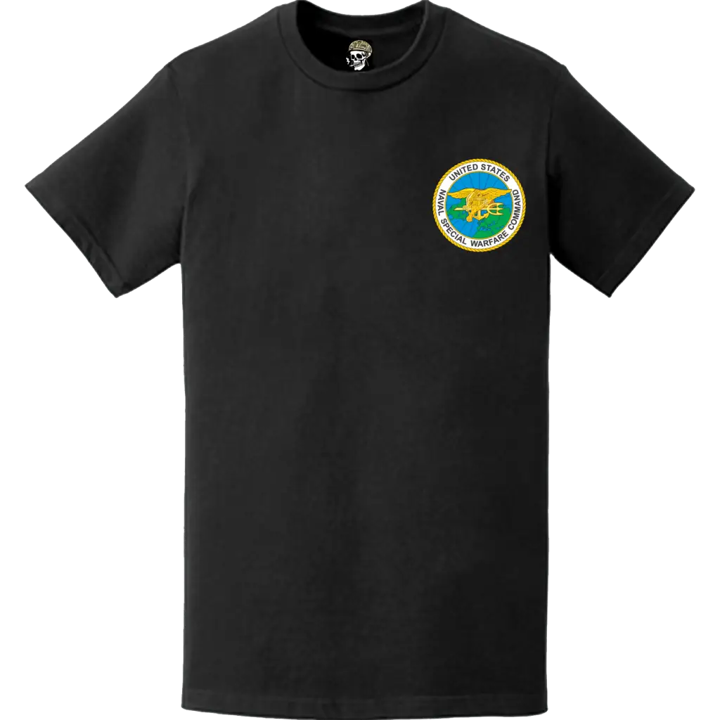 Naval Special Warfare Command (NSWC) Logo Emblem Left Chest T-Shirt Tactically Acquired   