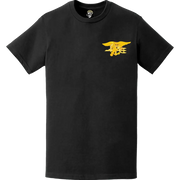 Navy SEAL Trident Logo Emblem Left Chest T-Shirt Tactically Acquired   
