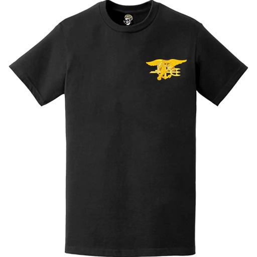 Navy SEAL Trident Logo Emblem Left Chest T-Shirt Tactically Acquired   