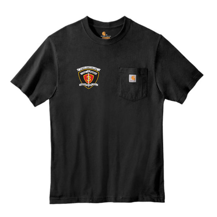 1/3 Marines Carhartt® Pocket T-Shirt Tactically Acquired Black S