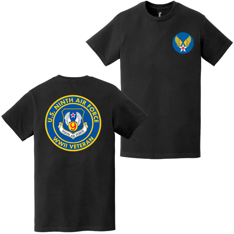Ninth Air Force USAAF WW2 Veteran Emblem T-Shirt