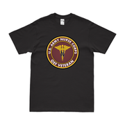 U.S. Army Nurse Corps OEF Veteran T-Shirt Tactically Acquired Black Clean Small