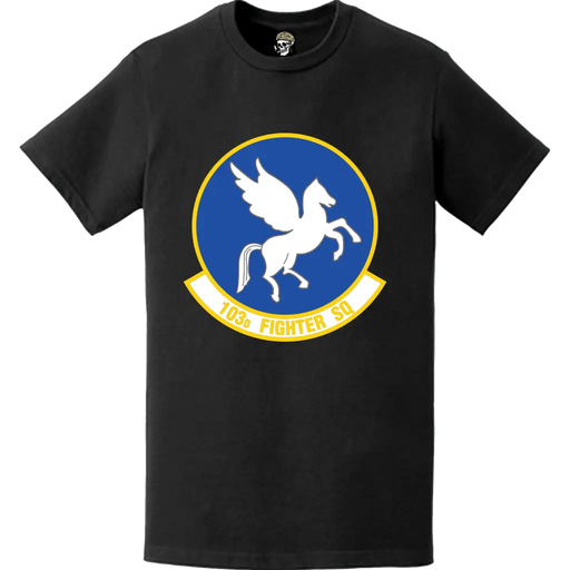 Official 103rd Fighter Squadron (103rd FS) 'Black Hogs' Logo Emblem T-Shirt Tactically Acquired   