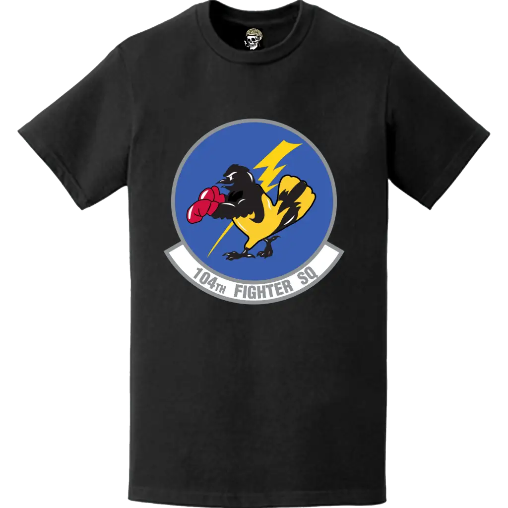 Official 104th Fighter Squadron (104th FS) 'Fightin O's' Logo Emblem T-Shirt Tactically Acquired   