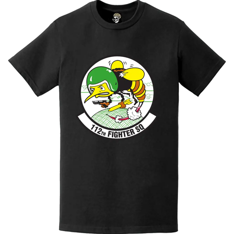 Official 112th Fighter Squadron (112th FS) 'Stingers' Logo Emblem T-Shirt