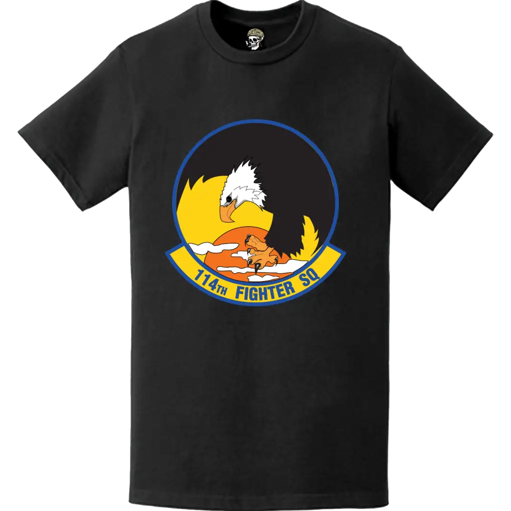 Official 114th Fighter Squadron (114th FS) 'Eager Beavers' Logo Emblem T-Shirt Tactically Acquired   