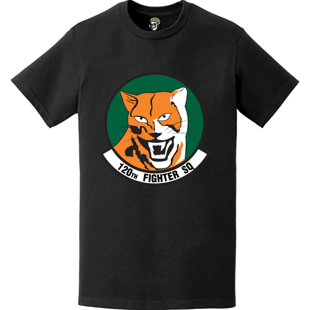 Official 120th Fighter Squadron (120th FS) 'Colorado Cougars' Logo Emblem T-Shirt Tactically Acquired   