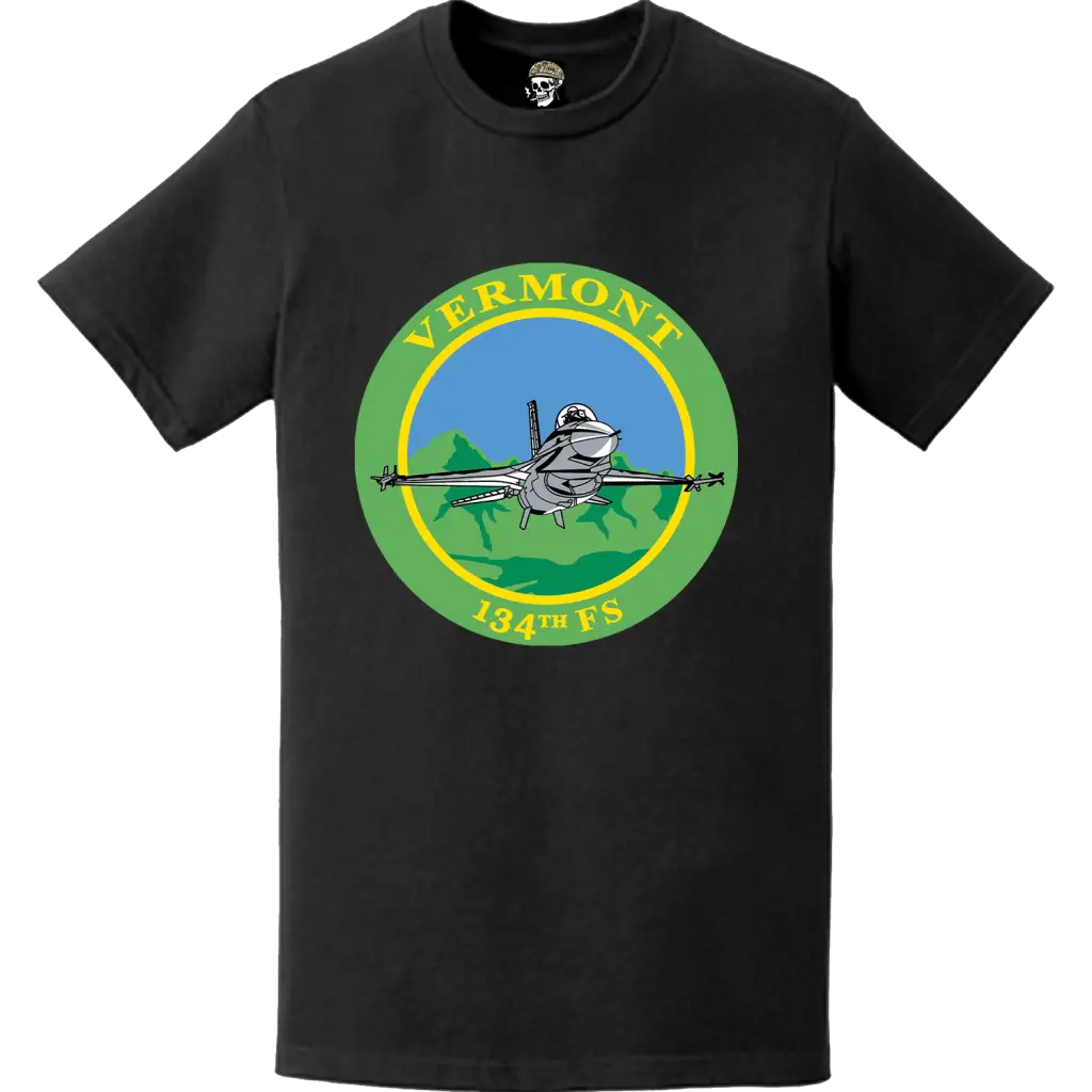 Official 134th Fighter Squadron (134th FS) 'Green Mountain Boys' Logo Emblem T-Shirt Tactically Acquired   