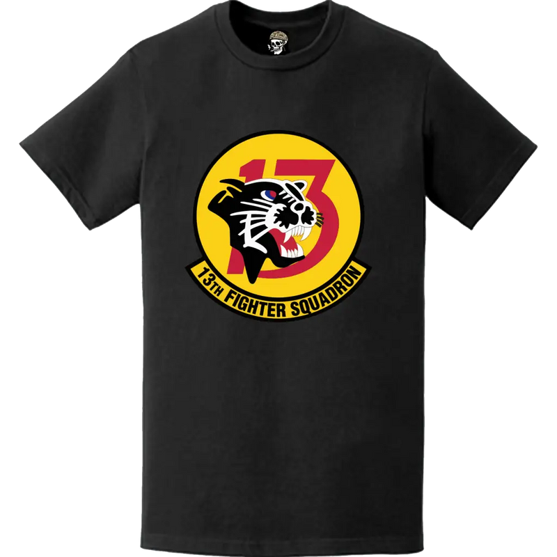 Official 13th Fighter Squadron (13th FS) 'Panthers' Logo Emblem T-Shirt