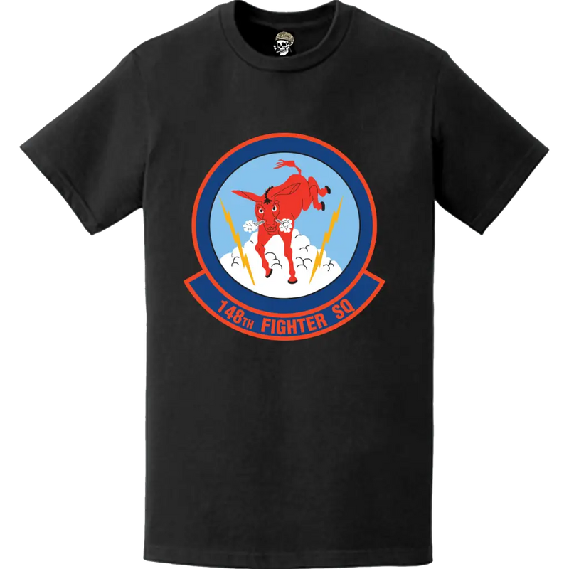 Official 148th Fighter Squadron (148th FS) 'Kickin' Ass' Logo Emblem T-Shirt