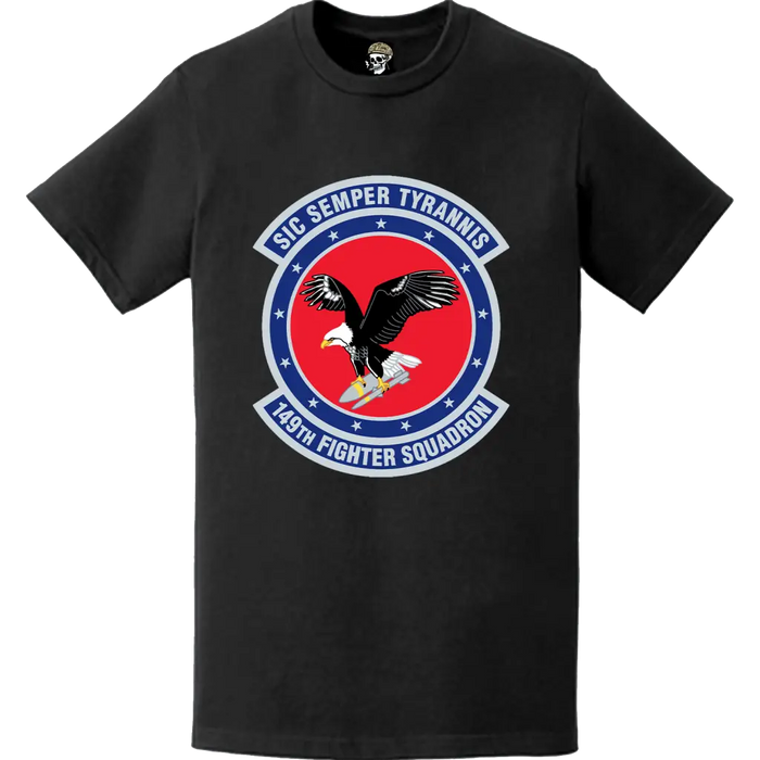 Official 149th Fighter Squadron (149th FS) Logo Emblem T-Shirt Tactically Acquired   