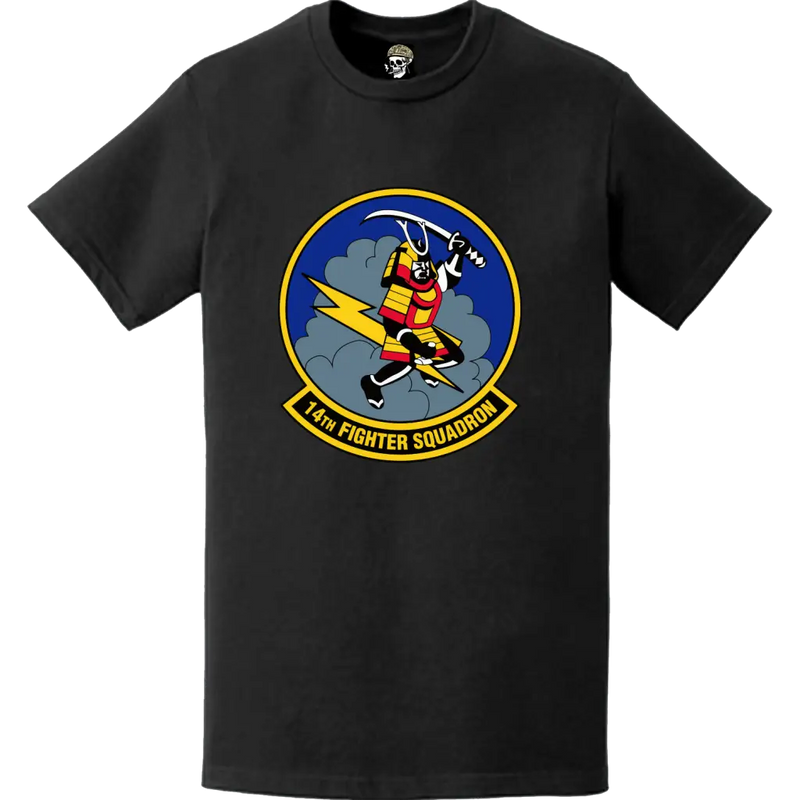 Official 14th Fighter Squadron (14th FS) 'Fighting Samurai' Logo Emblem T-Shirt